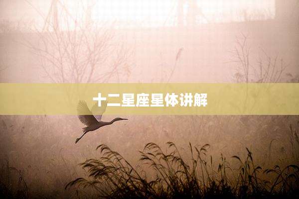 十二星座星体讲解