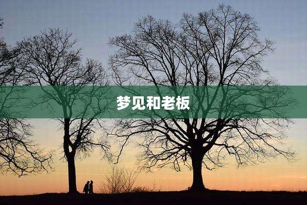 梦见和老板