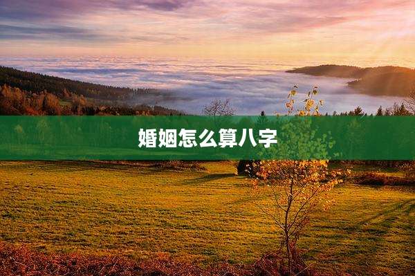 婚姻怎么算八字