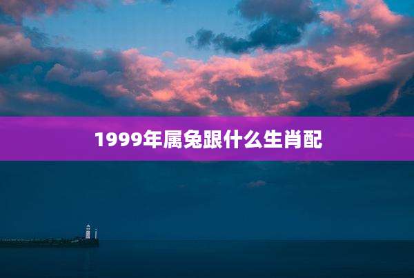 1999年属兔跟什么生肖配