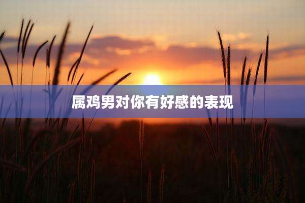 属鸡男对你有好感的表现