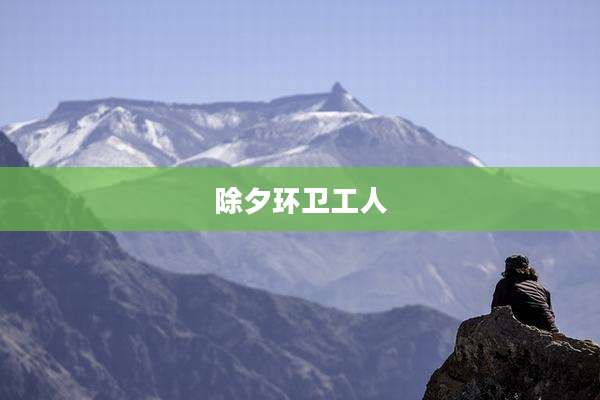 除夕环卫工人