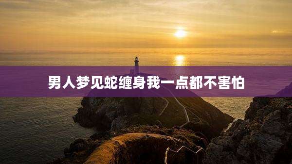 男人梦见蛇缠身我一点都不害怕