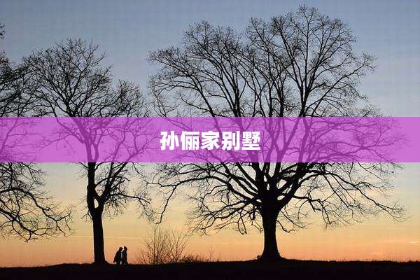 孙俪家别墅