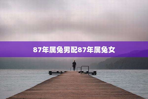87年属兔男配87年属兔女