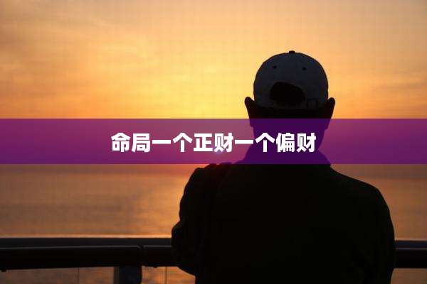 命局一个正财一个偏财