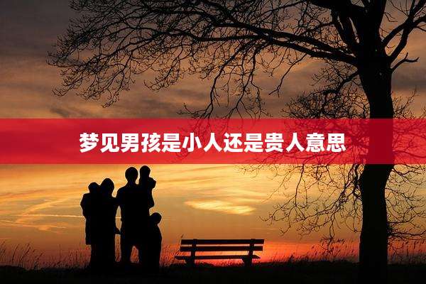 梦见男孩是小人还是贵人意思
