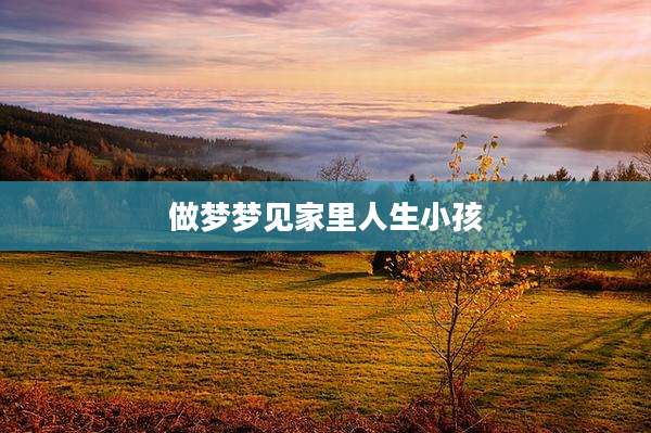做梦梦见家里人生小孩