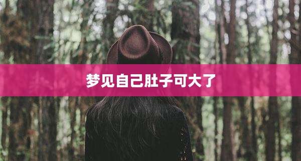 梦见自己肚子可大了