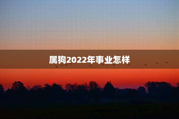 属狗2022年事业怎样