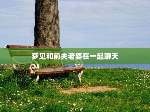 梦见和前夫老婆在一起聊天