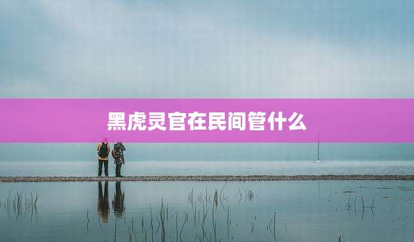黑虎灵官在民间管什么