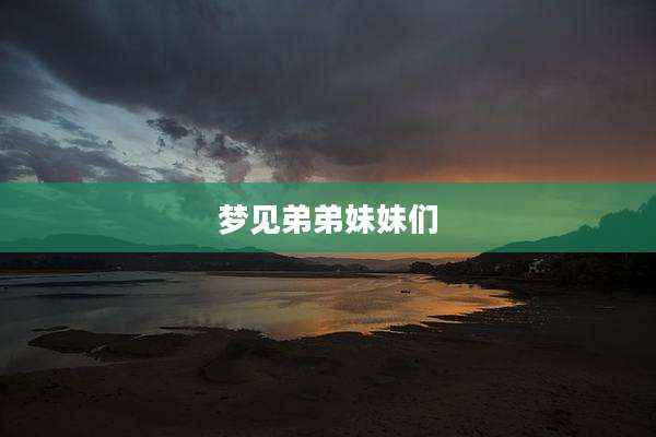 梦见弟弟妹妹们