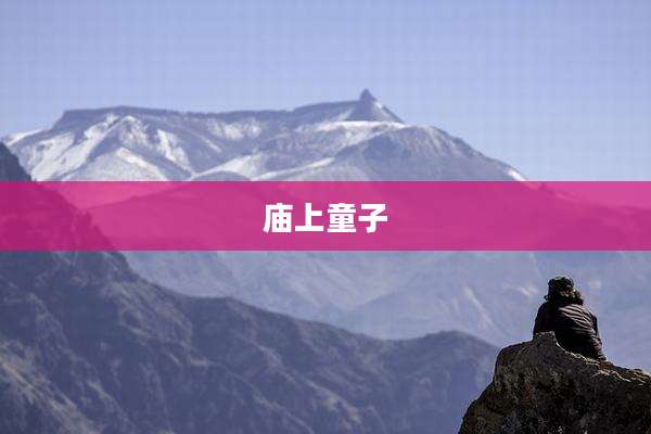庙上童子