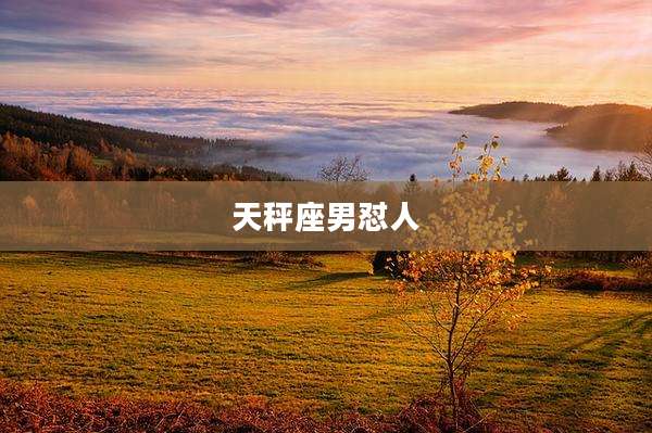 天秤座男怼人