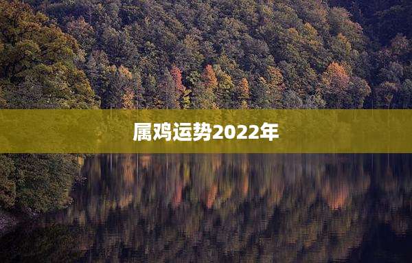 属鸡运势2022年