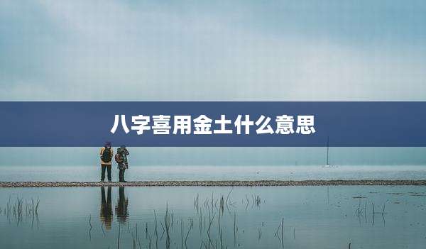 八字喜用金土什么意思