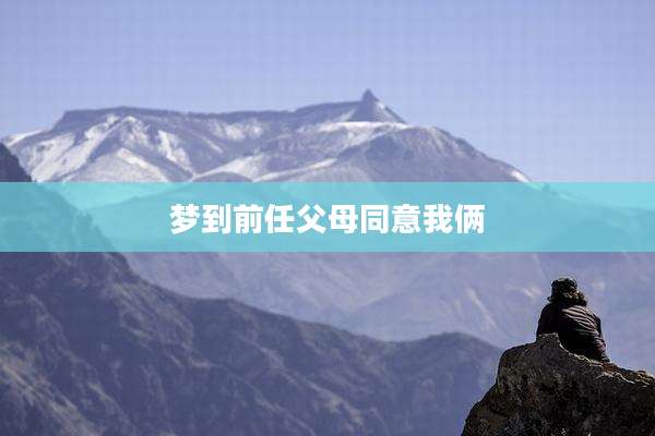 梦到前任父母同意我俩