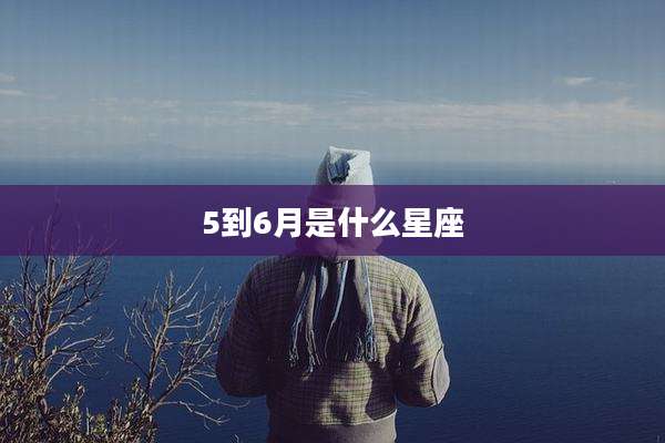 5到6月是什么星座