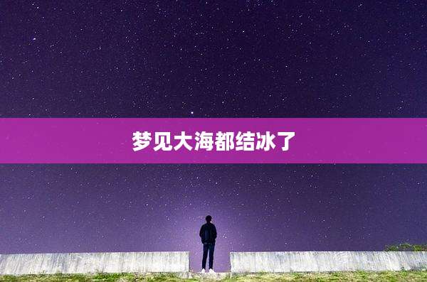 梦见大海都结冰了