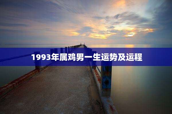 1993年属鸡男一生运势及运程