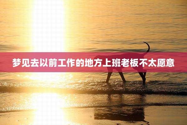 梦见去以前工作的地方上班老板不太愿意