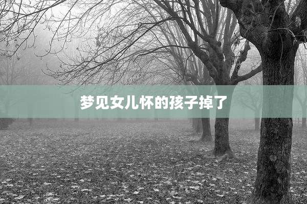 梦见女儿怀的孩子掉了