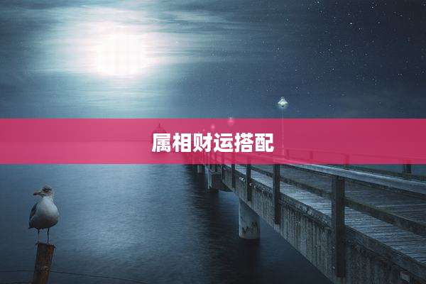 属相财运搭配