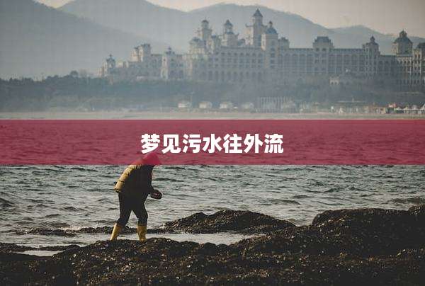 梦见污水往外流