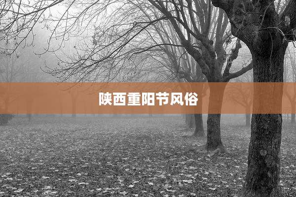 陕西重阳节风俗