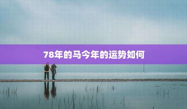 78年的马今年的运势如何