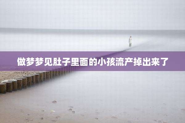 做梦梦见肚子里面的小孩流产掉出来了