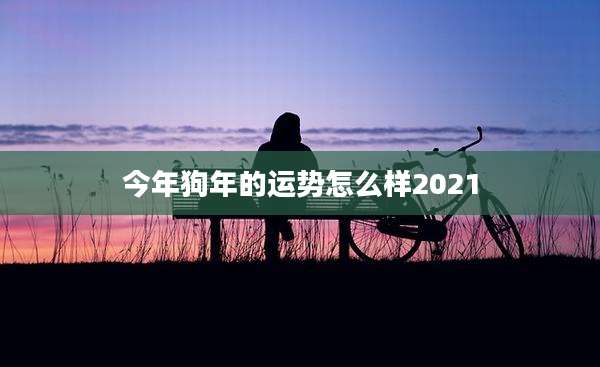 今年狗年的运势怎么样2021