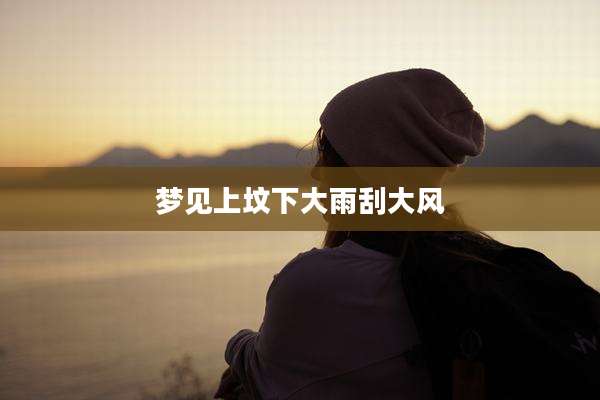 梦见上坟下大雨刮大风