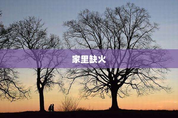 家里缺火