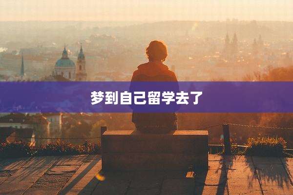 梦到自己留学去了
