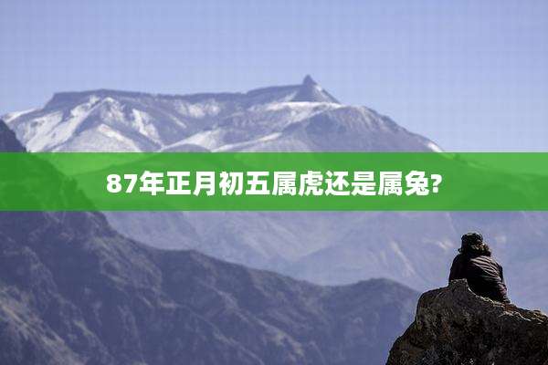 87年正月初五属虎还是属兔?