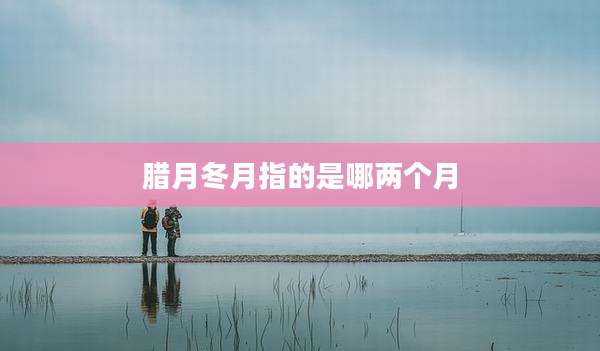 腊月冬月指的是哪两个月