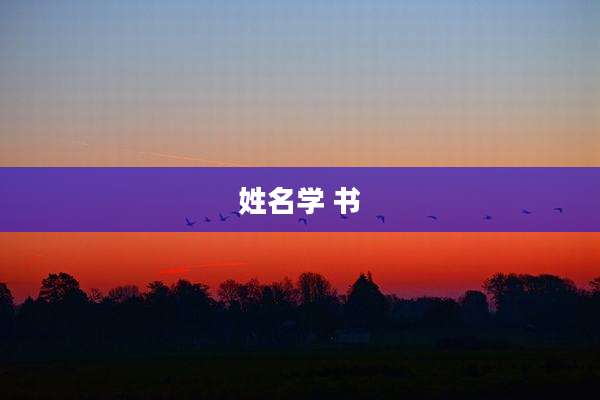 姓名学 书