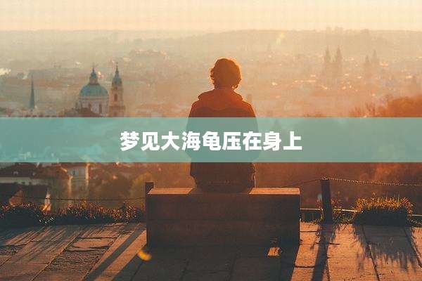 梦见大海龟压在身上