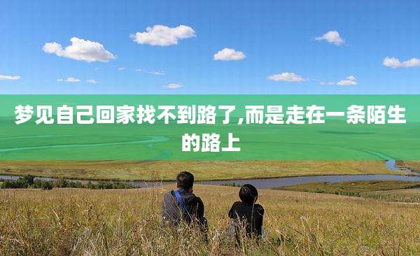 梦见自己回家找不到路了,而是走在一条陌生的路上