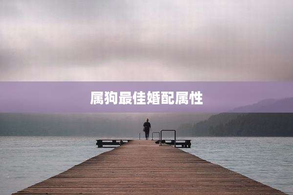 属狗最佳婚配属性