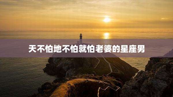 天不怕地不怕就怕老婆的星座男