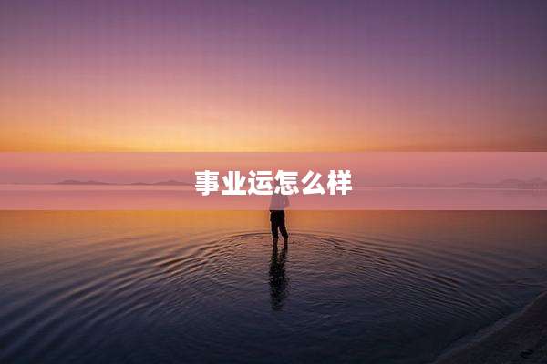 事业运怎么样