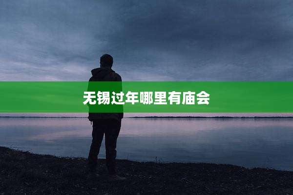 无锡过年哪里有庙会