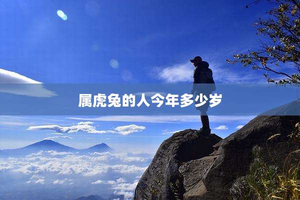 属虎兔的人今年多少岁