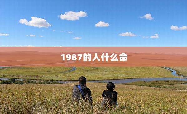 1987的人什么命