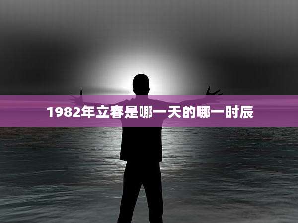 1982年立春是哪一天的哪一时辰
