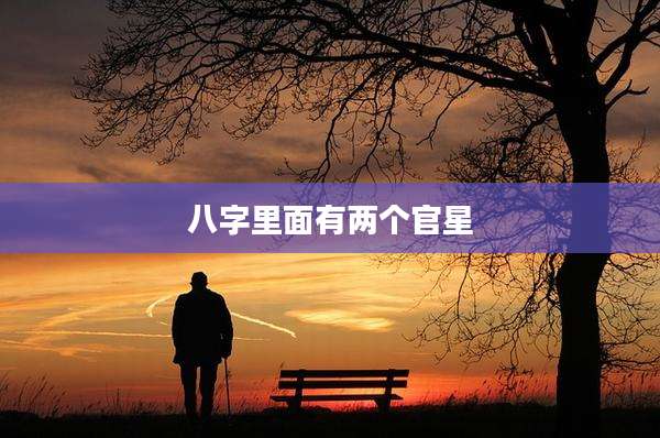 八字里面有两个官星