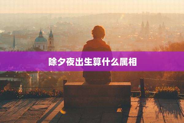 除夕夜出生算什么属相